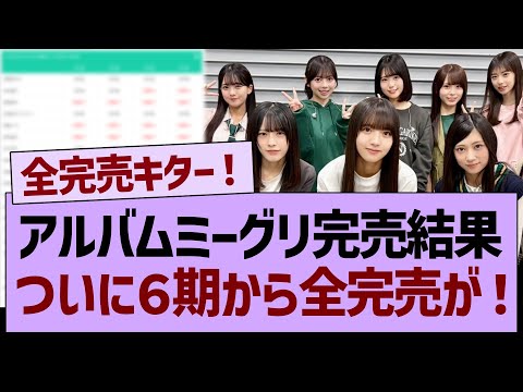 【速報】アルバムミーグリ完売結果、ついに６期から全完売が！【乃木坂46・乃木坂工事中・乃木坂配信中】