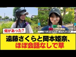 【悲惨】遠藤さくらと岡本姫奈、ほぼ会話なしで草【乃木坂46】