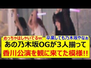 あの乃木坂OGが3人揃って香川公演を観に来てた模様!!【乃木坂46・与田祐希・大園桃子・佐藤楓・乃木坂配信中・乃木坂工事中】