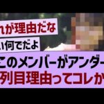 このメンバーがアンダー３列目の理由ってコレか？←【乃木坂46・乃木坂工事中・乃木坂配信中】