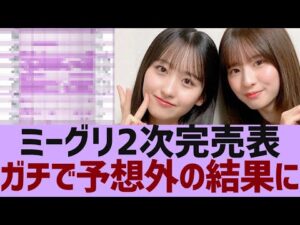 【乃木坂46】ミーグリ2次完売表が公開【反応集】