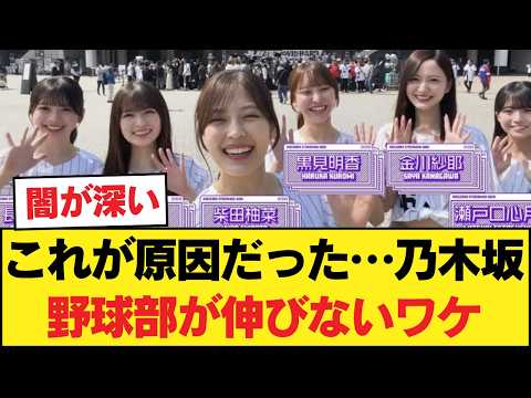 【衝撃】乃木坂野球部が伸びない"致命的な理由"をSNS民が暴いてしまう…【乃木坂46】
