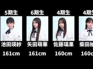 現在の乃木坂メンバーを身長順に並べてみた #乃木坂46
