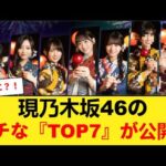 【速報】現乃木坂46のガチな『TOP7』が公開www 【乃木坂46】